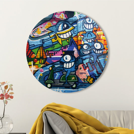 Colorful Abstract Beast Glass Printing for Wall Decor