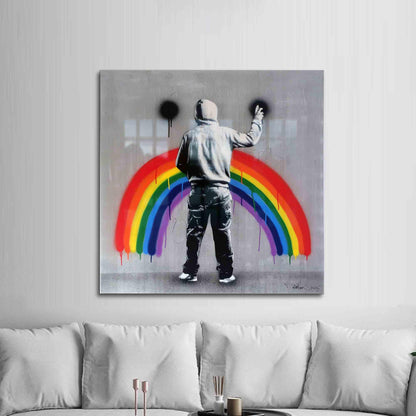 Sad Rainbow by Martin Glass Wall Art