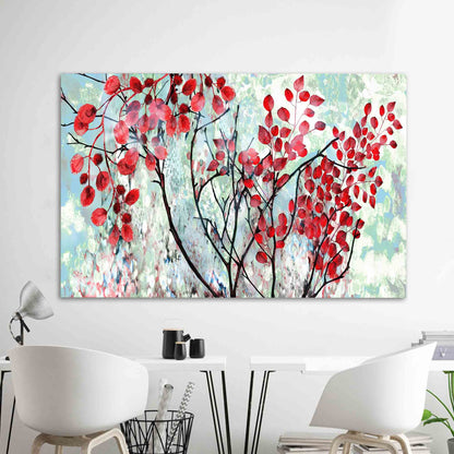 Autumn Landscape Oil Painting Glass Wall Art