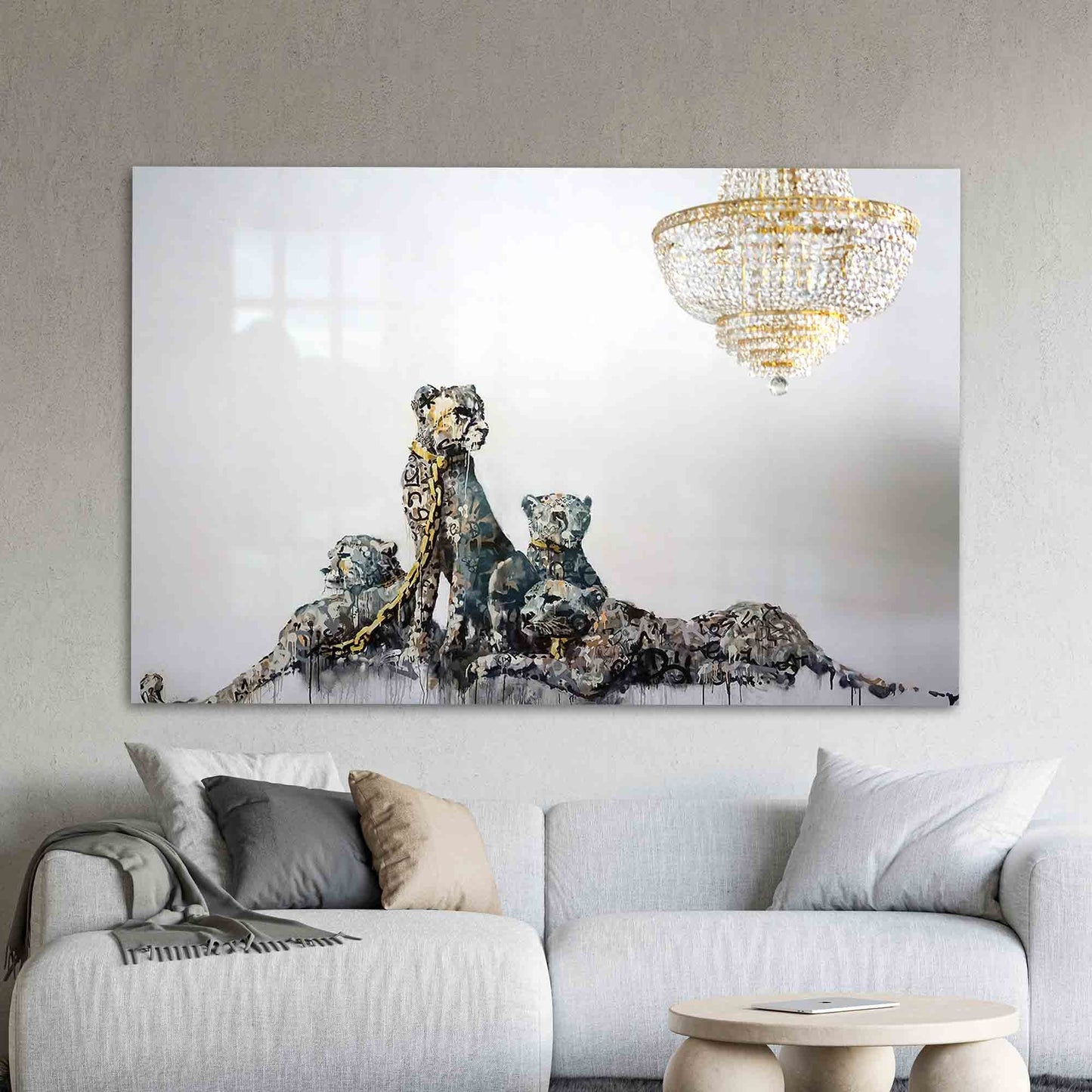 Leopard Glass Wall Art
