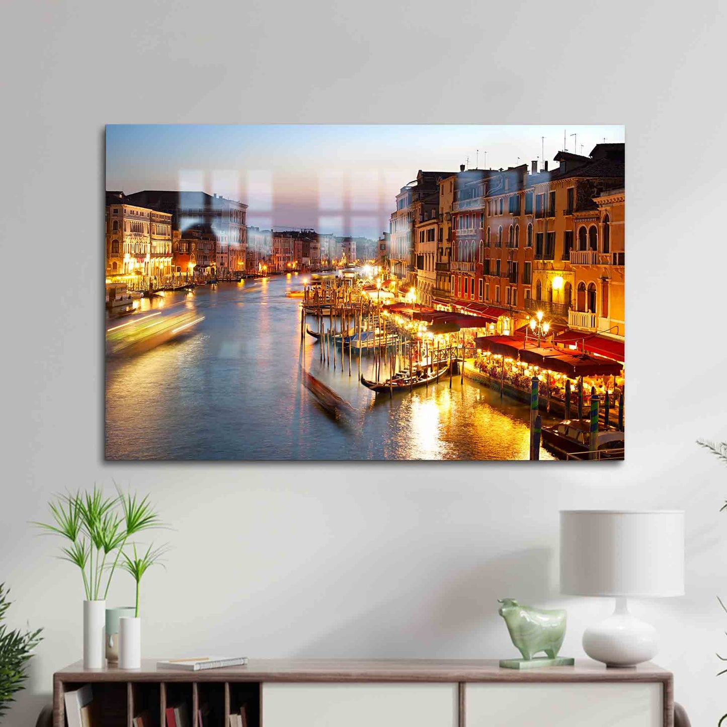 Grand Canal City Landscape Glass Wall Art
