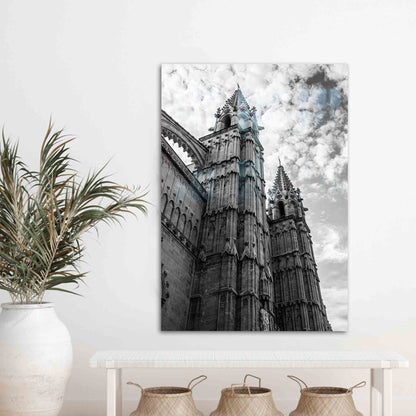 Mallorca Cathedral Spain Landscape Glass Wall Art