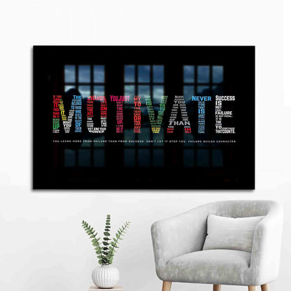 Workplace Clear Glass Wall Art