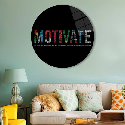Workplace Clear Glass Wall Art