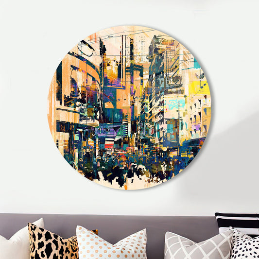 Modern Tempered Glass Wall Art for Office Decoration