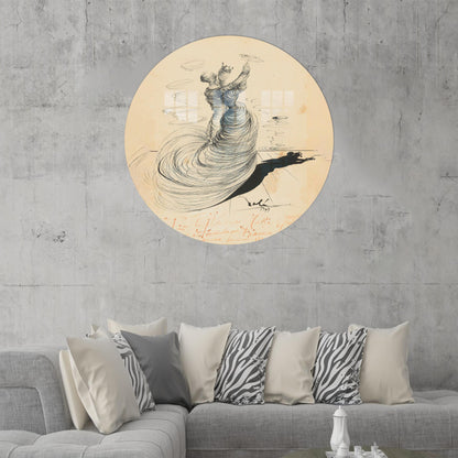 Boho Salvador Dali Glass Wall Art