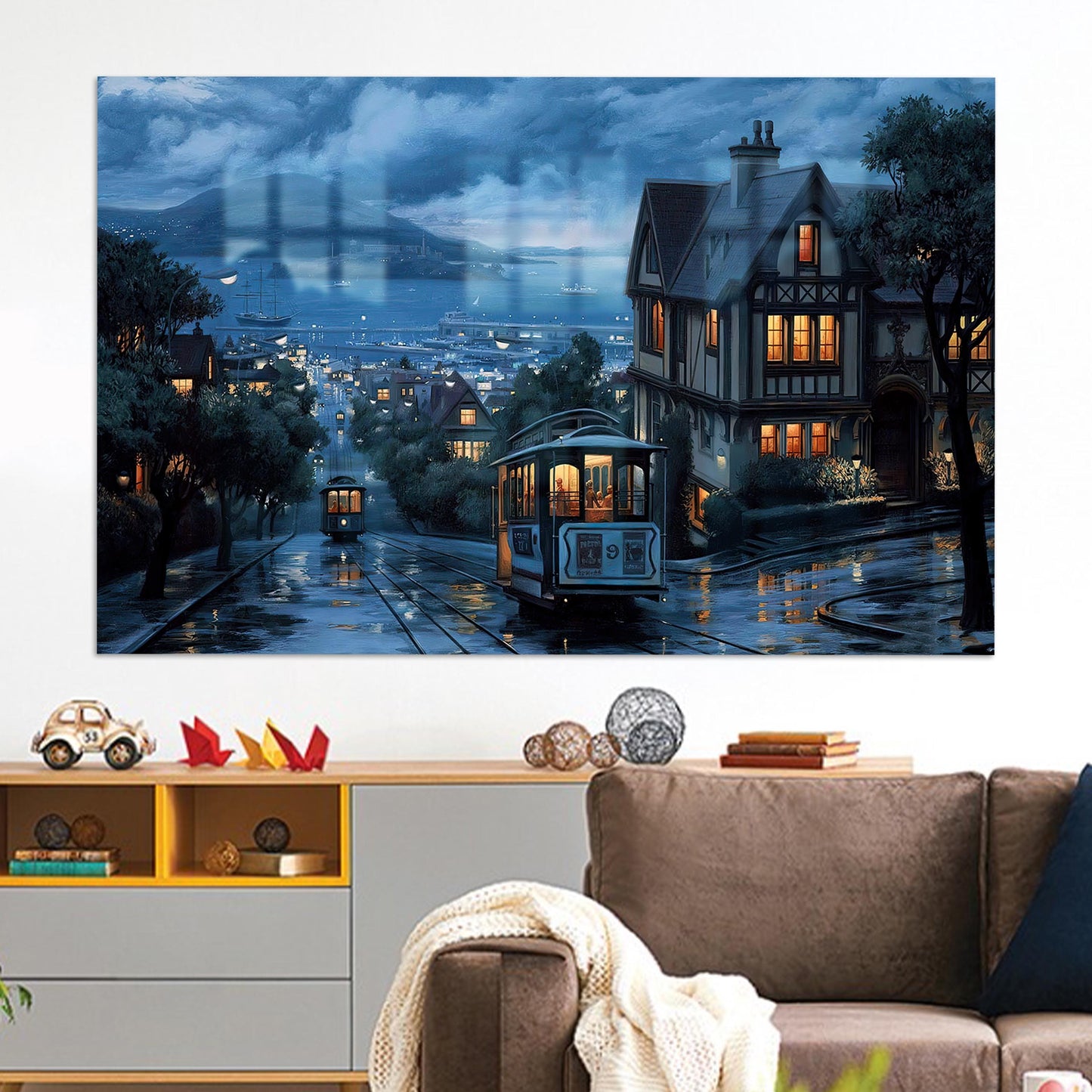 Istanbul Cityscape Landscape Glass Wall Art