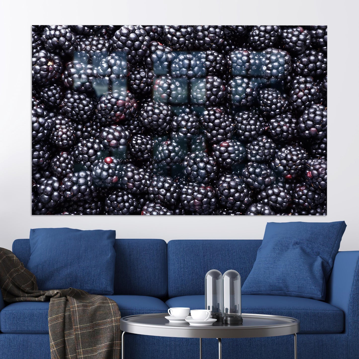 Blackberry Glass Wall Art