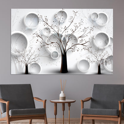 Tree Box Glass Wall Art