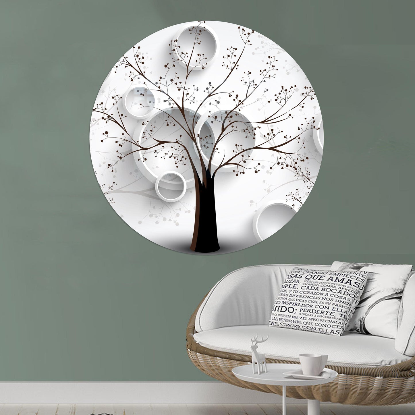 Tree Box Glass Wall Art