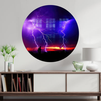 Colorful Sky Baby Landscape Glass Wall Art