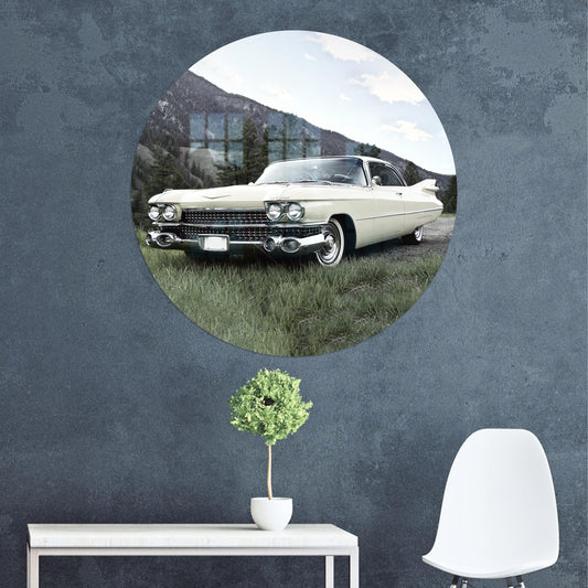 Vintage Car Glass Wall Decor -  Christmas Gift for Car Lovers