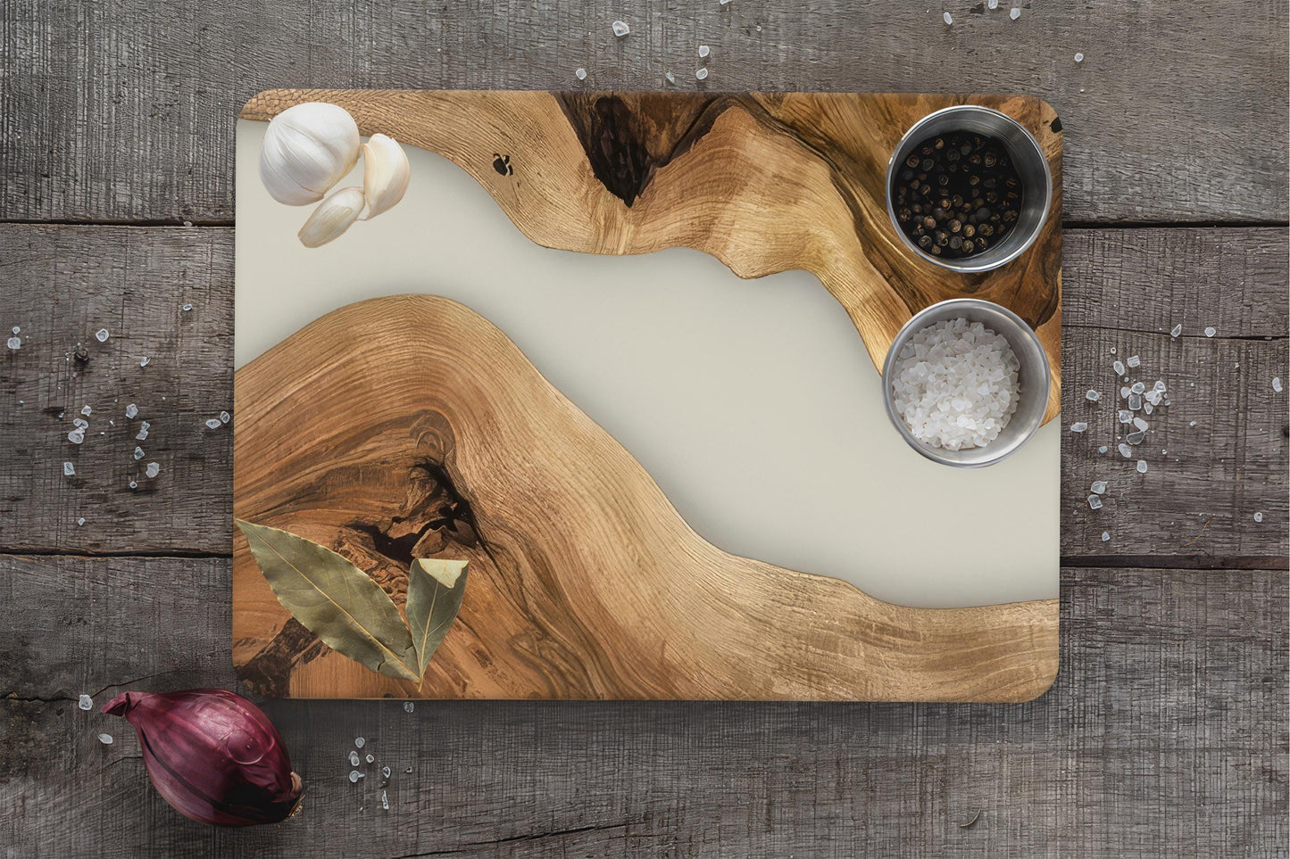 Epoxy Resin Wood Glass Cutting Board