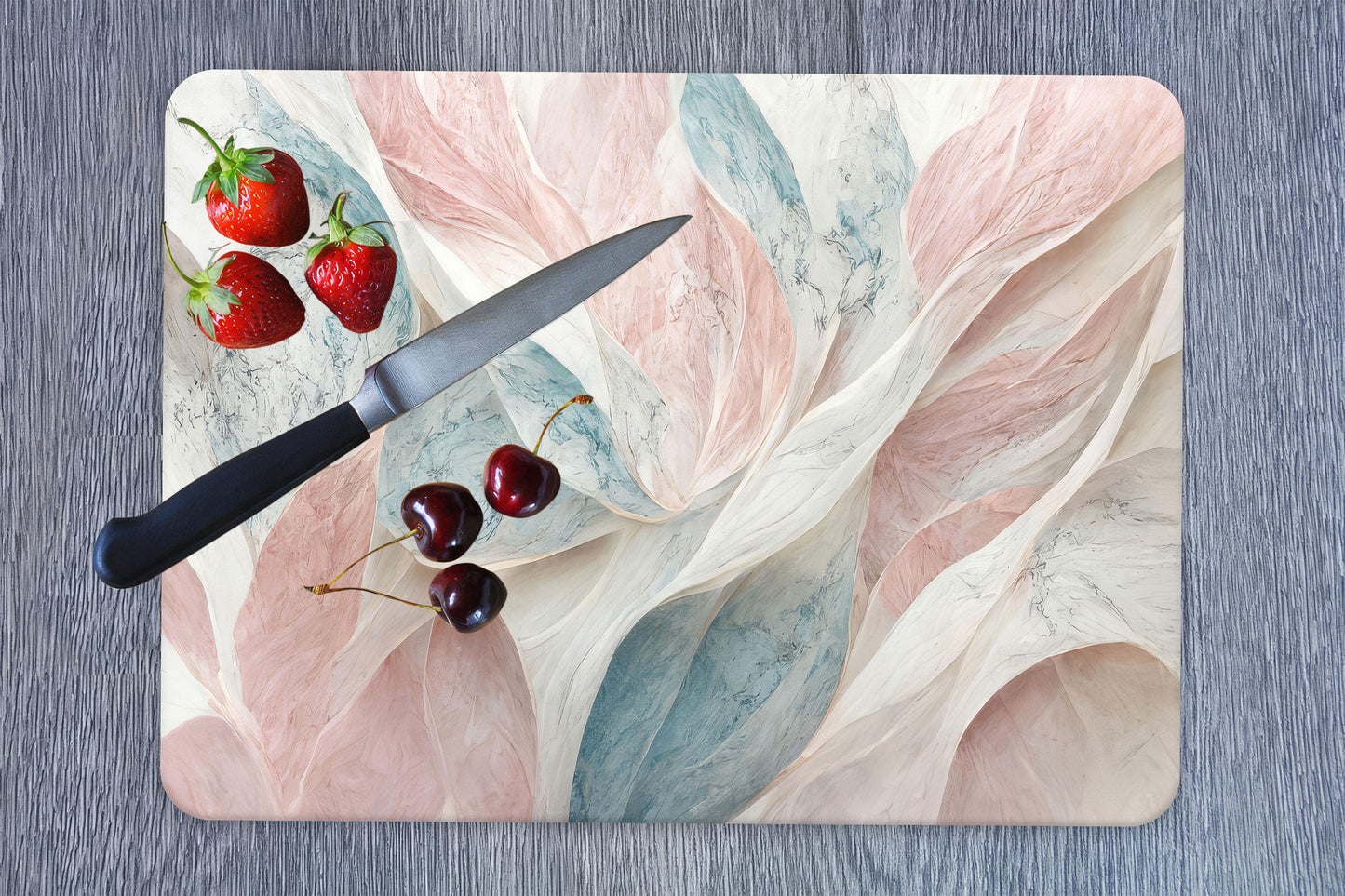 Marble Pattern Glass Cutting Board