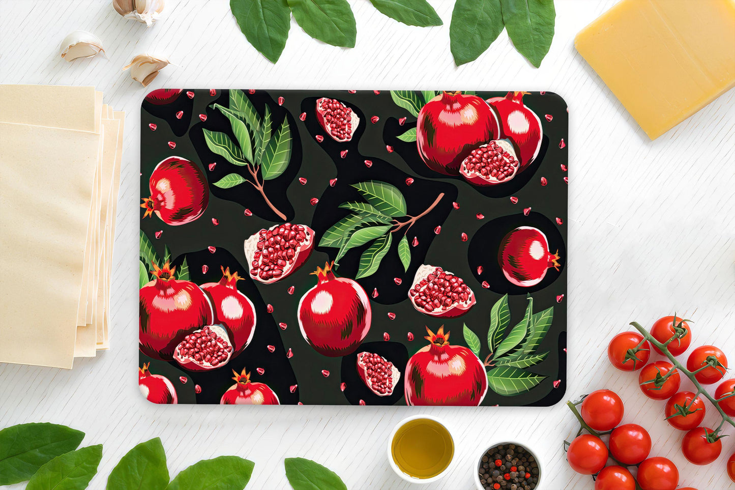 Pomegranate Glass Cutting Board