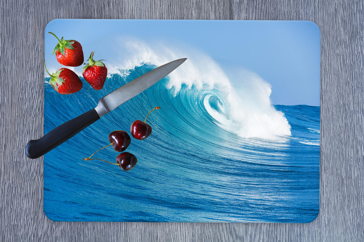Big Waves Glass Cutting Board