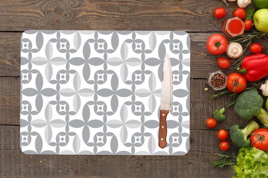 Modern Tempered Glass Cutting Board: Elegant Kitchen Serving Board