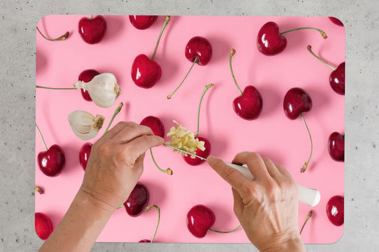 Pink Tempered Glass Cutting Board: Modern Kitchen Decor