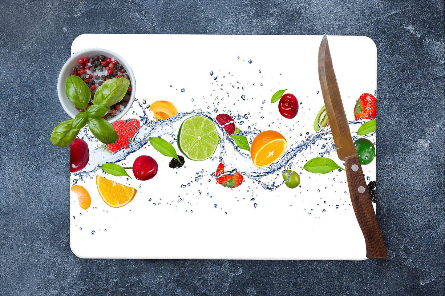 Cherry Design Glass Cutting Board