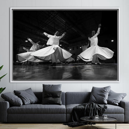 Islamic Whirling Dervish Muslim Housewarming Canvas Print