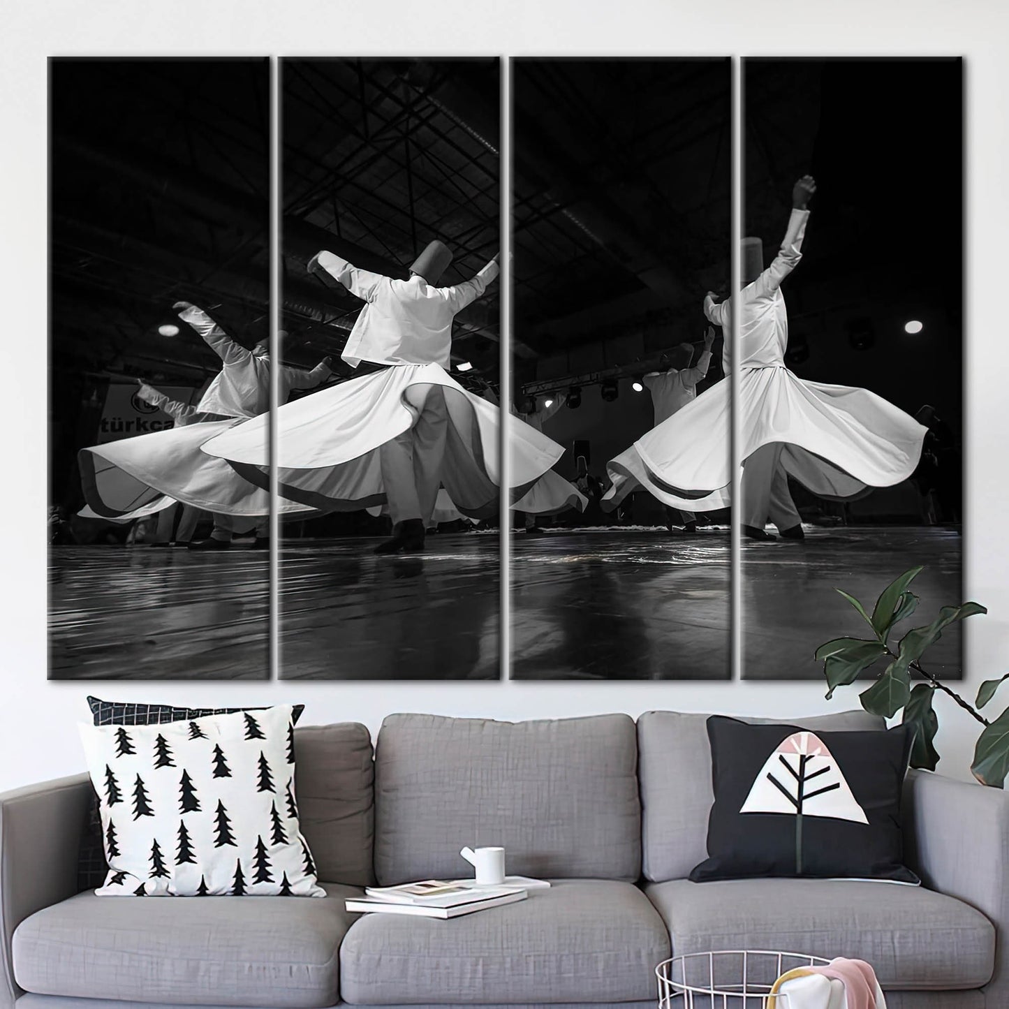 Islamic Whirling Dervish Muslim Housewarming Canvas Print