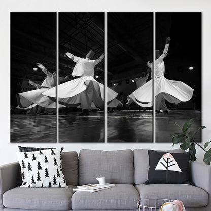 Islamic Whirling Dervish Muslim Housewarming Canvas Print