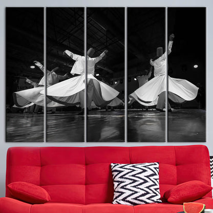 Islamic Whirling Dervish Muslim Housewarming Canvas Print