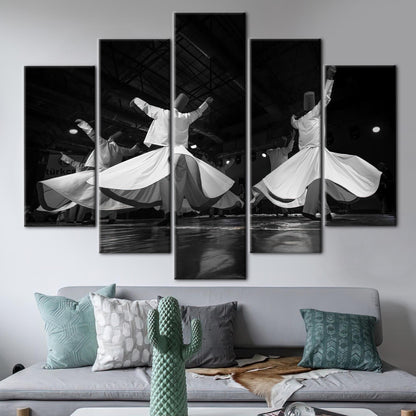 Islamic Whirling Dervish Muslim Housewarming Canvas Print
