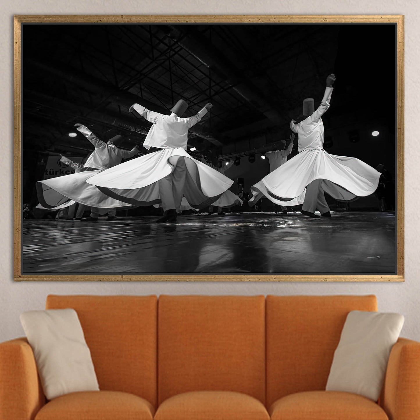 Islamic Whirling Dervish Muslim Housewarming Canvas Print