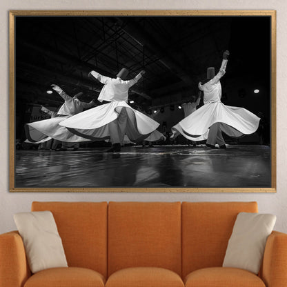 Islamic Whirling Dervish Muslim Housewarming Canvas Print