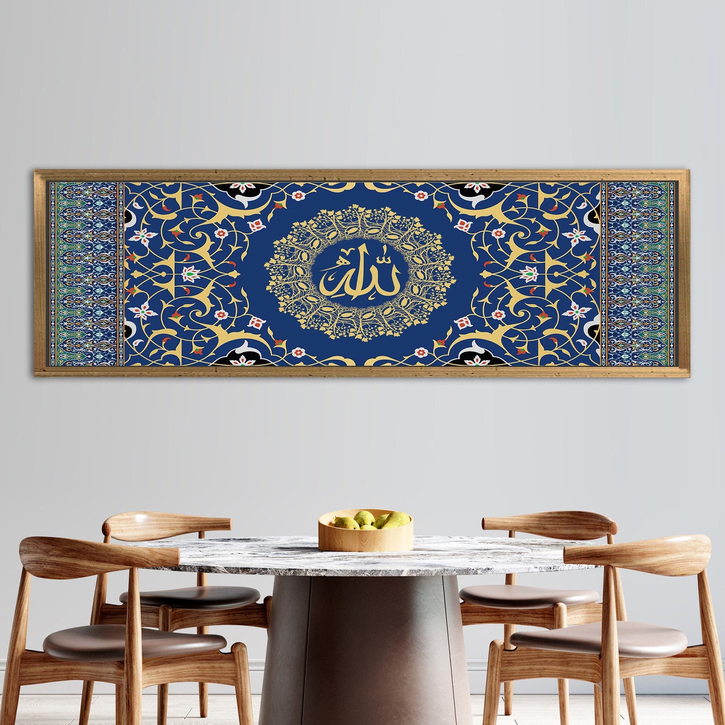 Gold Pattern Muslim Ramadan Eid Canvas Print