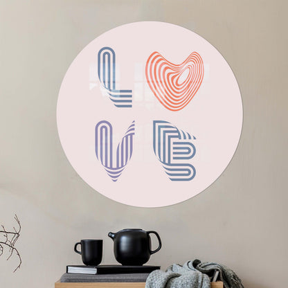 Modern Typography Love Canvas Art, Valentine's Day Gift, Romantic Decor