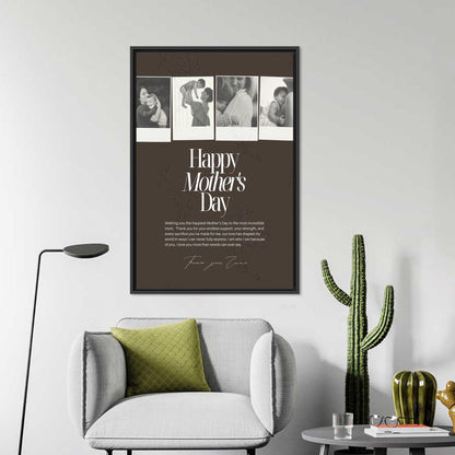 Personalized Photo Collage Canvas: Custom Photo Gift for Mom, Mother's Day Gift, Family Picture