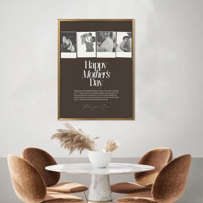 Personalized Photo Collage Canvas: Custom Photo Gift for Mom, Mother's Day Gift, Family Picture