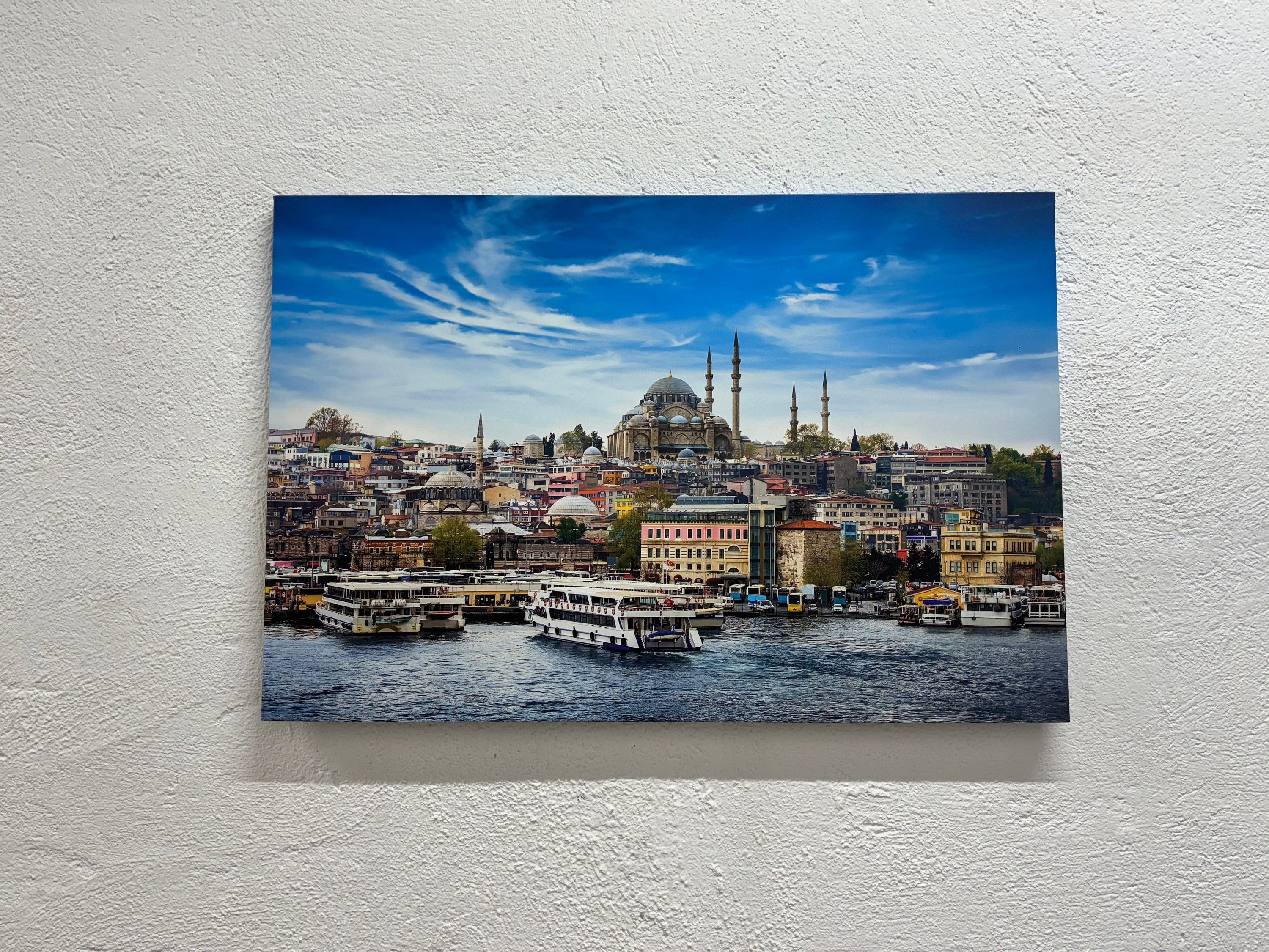 Suleymaniye Mosque Canvas Print: Istanbul Cityscape Wall Art