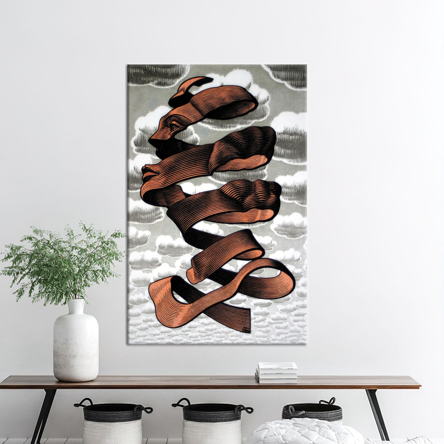 Abstract Face Rind by MC Canvas Print