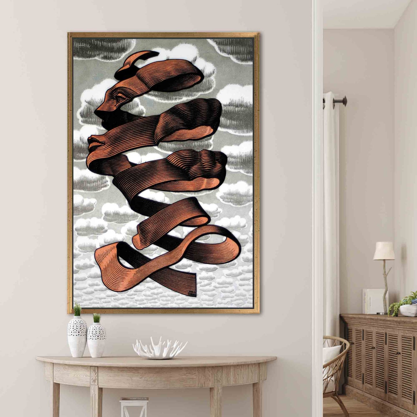 Abstract Face Rind by MC Canvas Print