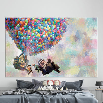 Vibrant Cartoon Kids' Rooms Canvas Print
