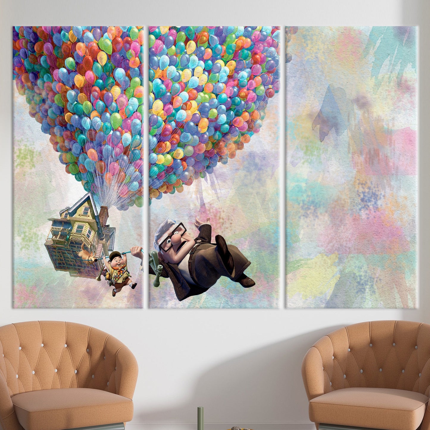 Vibrant Cartoon Kids' Rooms Canvas Print