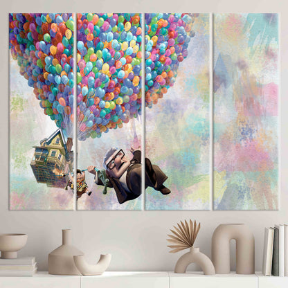 Vibrant Cartoon Kids' Rooms Canvas Print