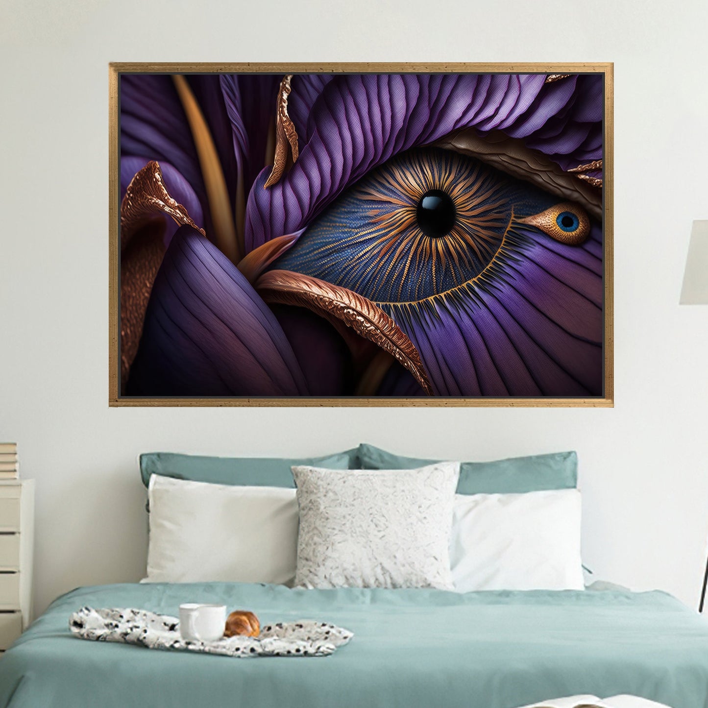 Purple Abstract Eye Canvas Print