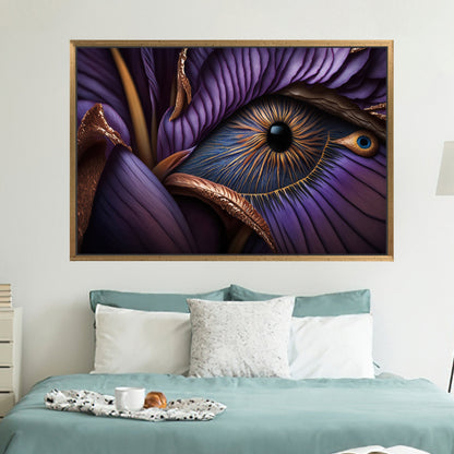 Purple Abstract Eye Canvas Print