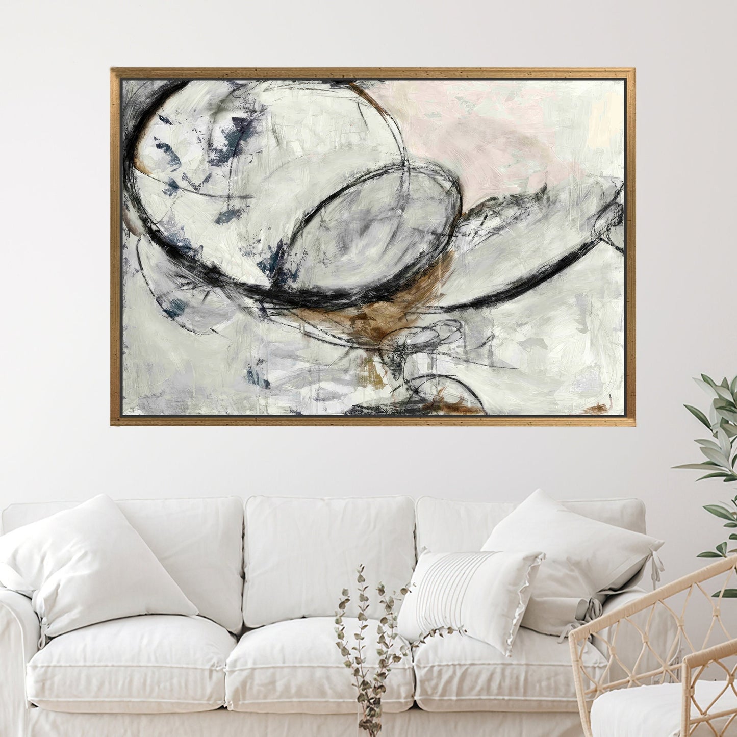 Black Abstract Canvas Print