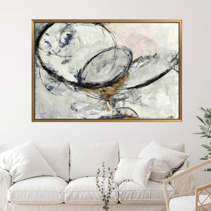 Black Abstract Canvas Print