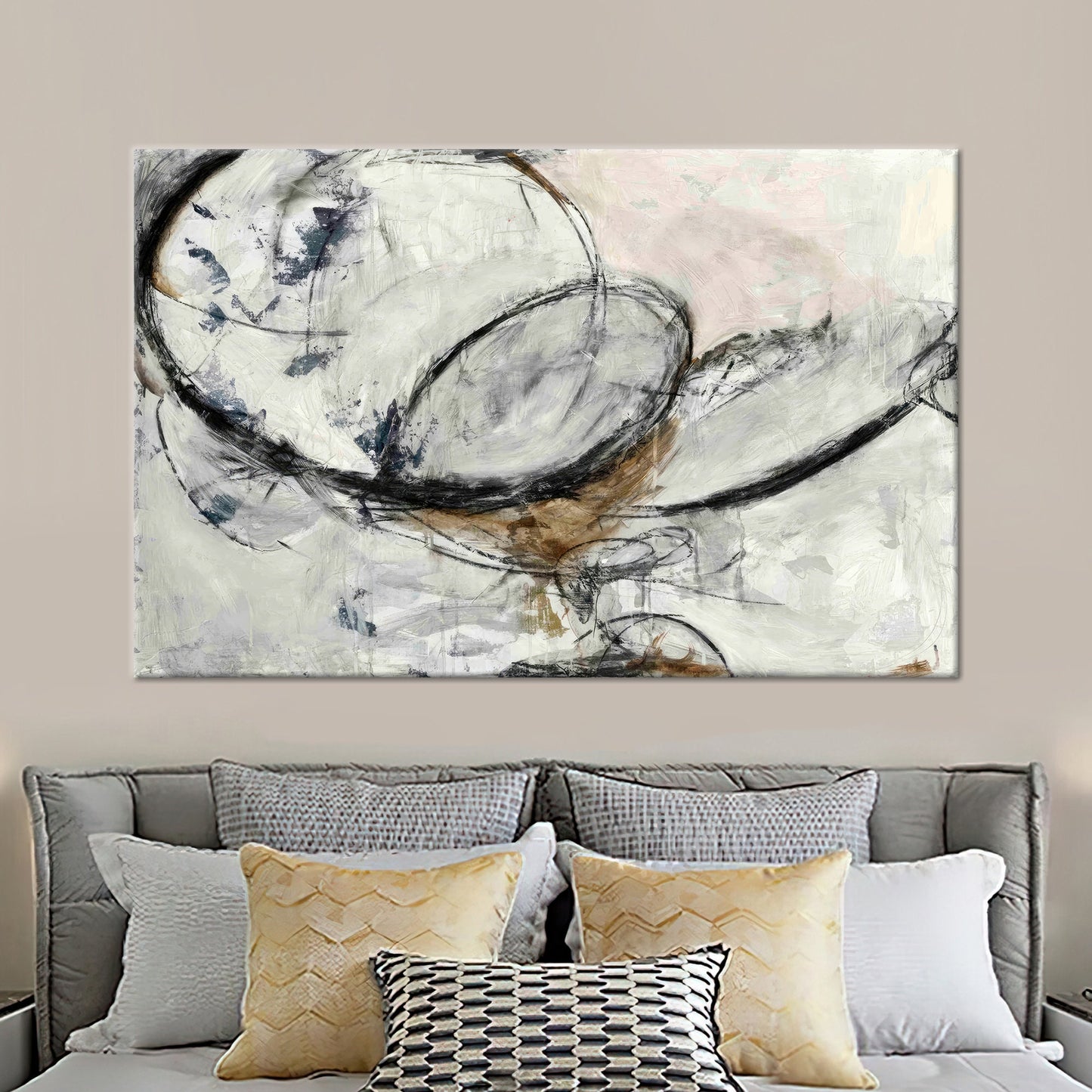Black Abstract Canvas Print