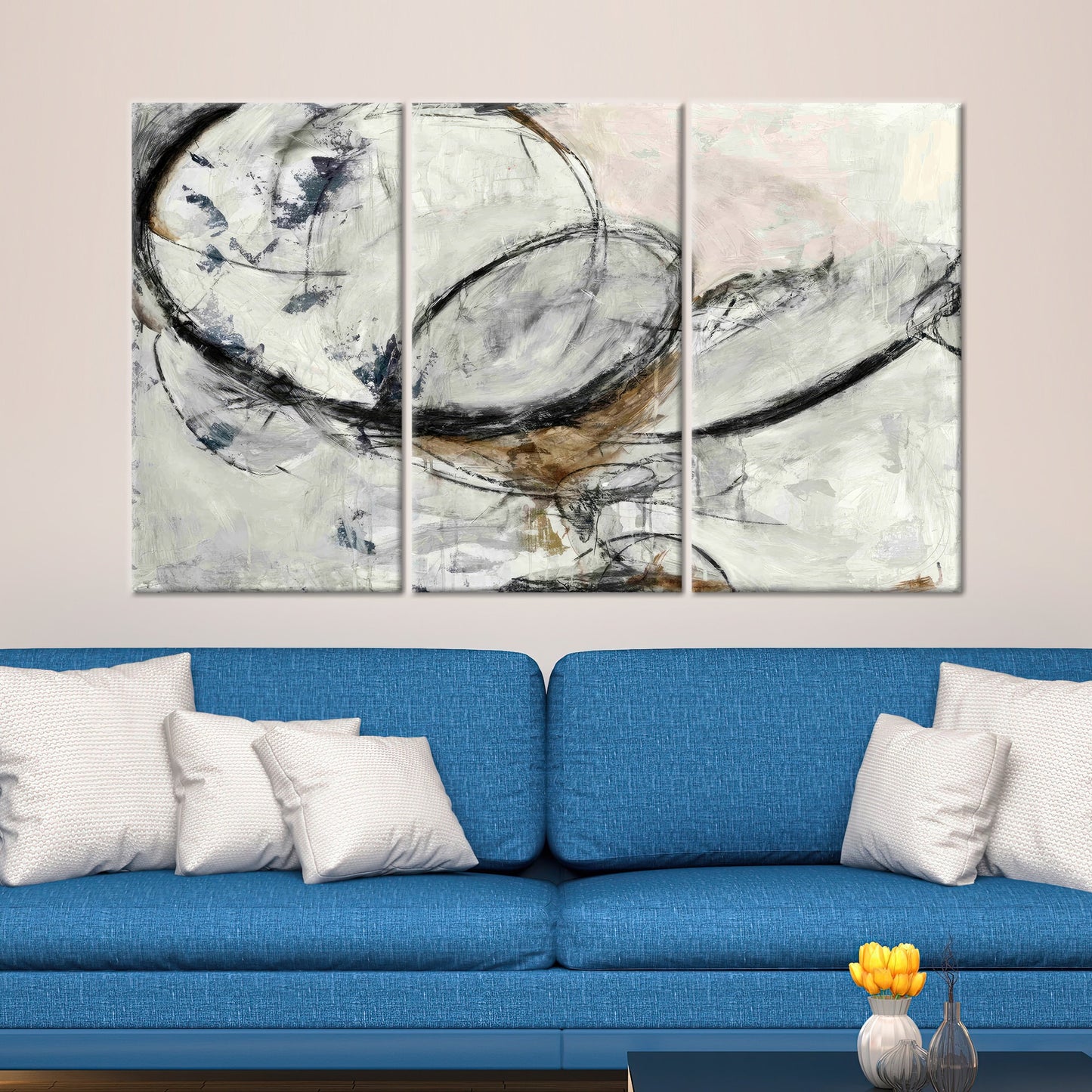 Black Abstract Canvas Print