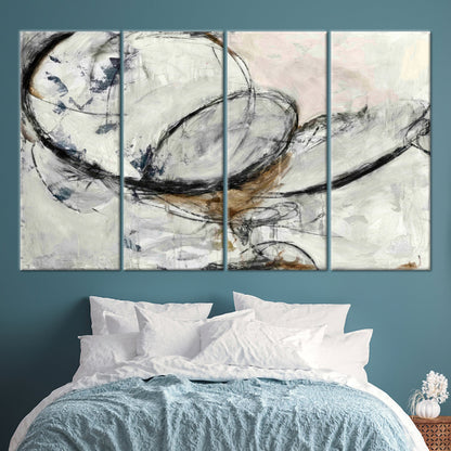 Black Abstract Canvas Print