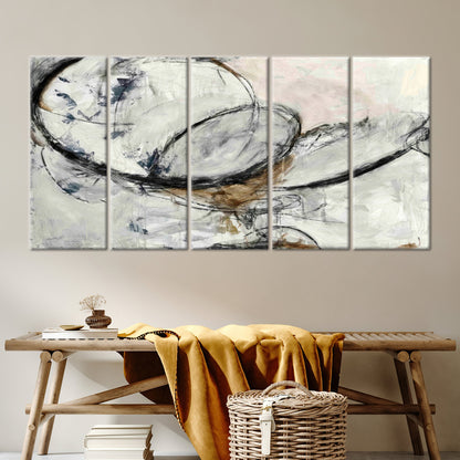 Black Abstract Canvas Print