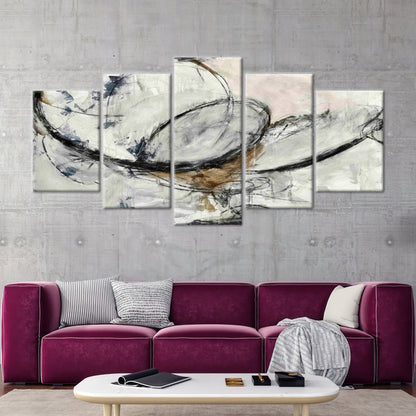 Black Abstract Canvas Print