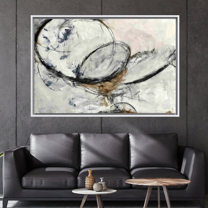 Black Abstract Canvas Print